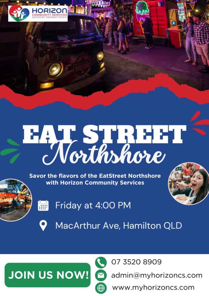 Eat Street Northshore event at MacArthur Ave with food trucks and entertainment.